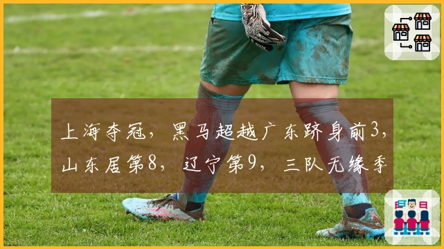 上海夺冠，黑马超越广东跻身前3，山东居第8，辽宁第9，三队无缘季后赛